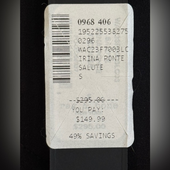 Rag & Bone Icons irina Ponte Navy pleated trousers size small new with tags - Picture 8 of 11